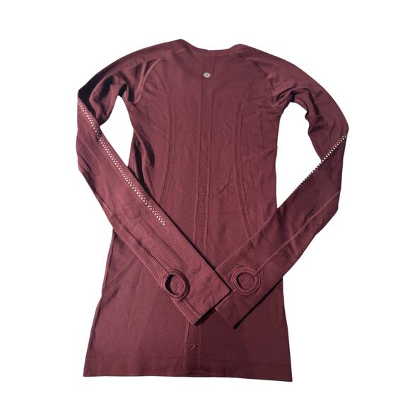 Lululemon Swiftly Tech Long-Sleeve Crew Reflective Breathable Running Shirt Sz 2 - Picture 5 of 14